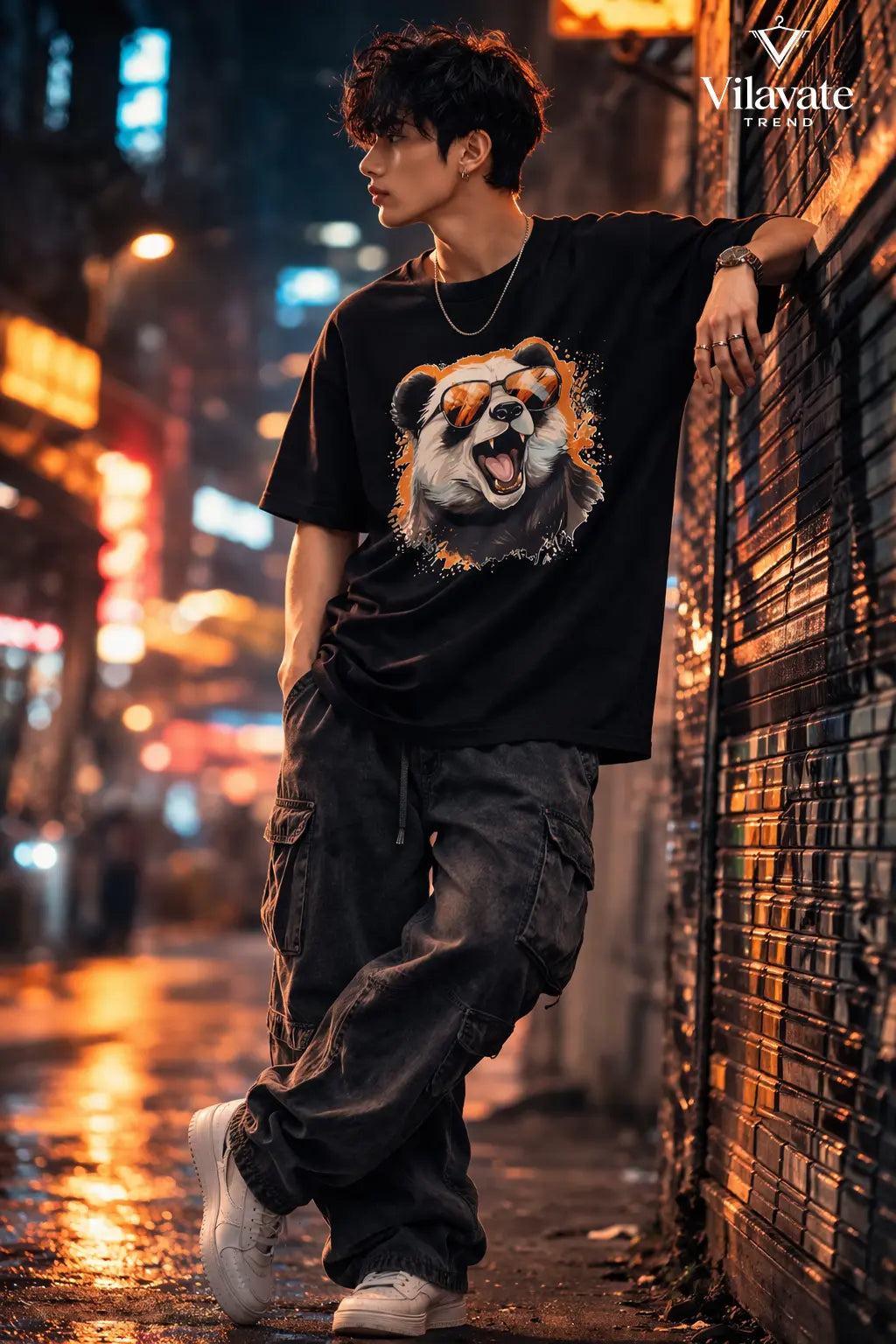 Men's Full Sleeve T-Shirt Vilavate Trend