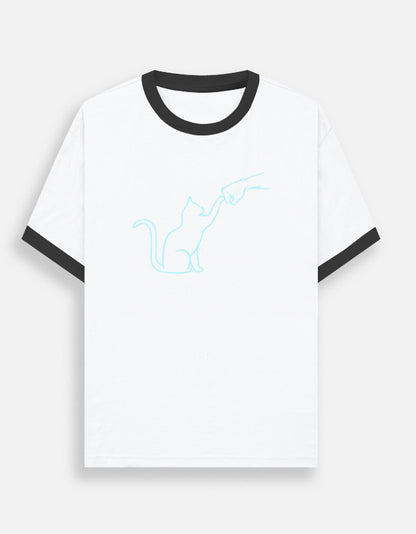 Unisex Ringer T-Shirt - Contrast Collar 180 GSM Cotton