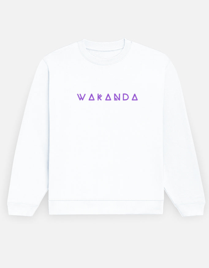 Vilavate Premium Unisex Sweatshirt White Front View 300 GSM