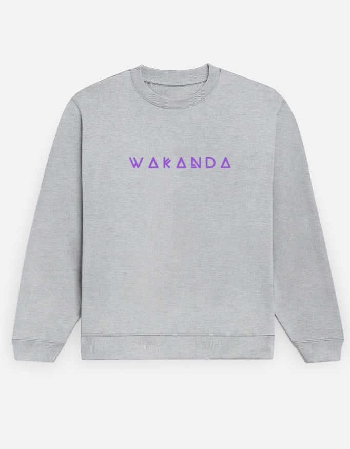 Unisex Regular Fit Sweatshirt Grey Melange - Vilavate Trend