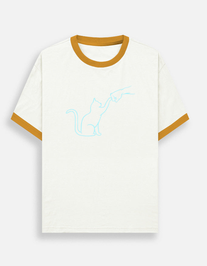 Unisex Ringer T-Shirt - Contrast Collar 180 GSM Cotton - image 3
