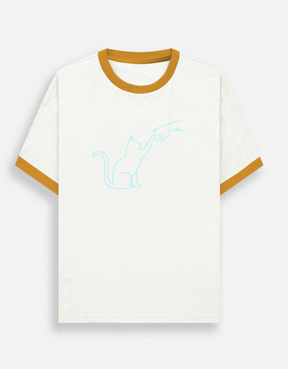 Unisex Ringer T-Shirt - Contrast Collar 180 GSM Cotton - image 3