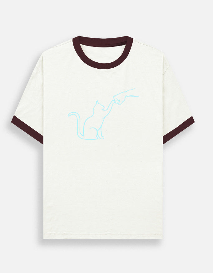 Unisex Ringer T-Shirt - Contrast Collar 180 GSM Cotton - image 4